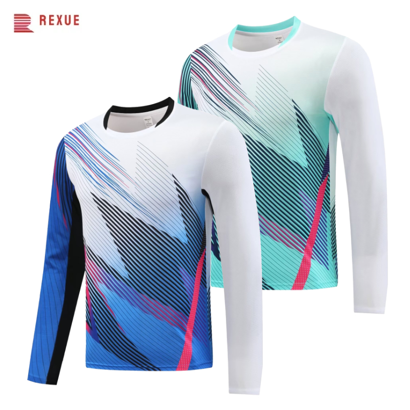Table Tennis Equipment - Long Sleeve Badminton Shirt Unisex Table