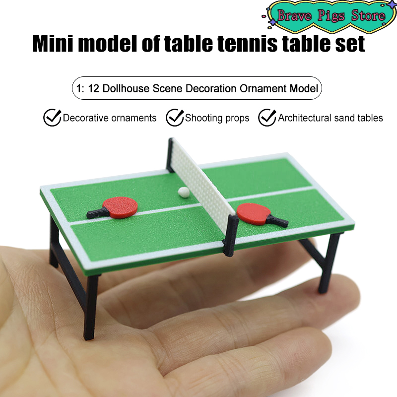 1:12 Miniature Table Tennis Ra - đánh giá và giá Table Tennis Market