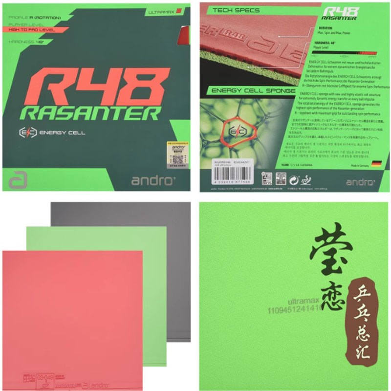 Andro Rasanter R45 47 50 C45 4 - đánh giá và giá Table Tennis Market