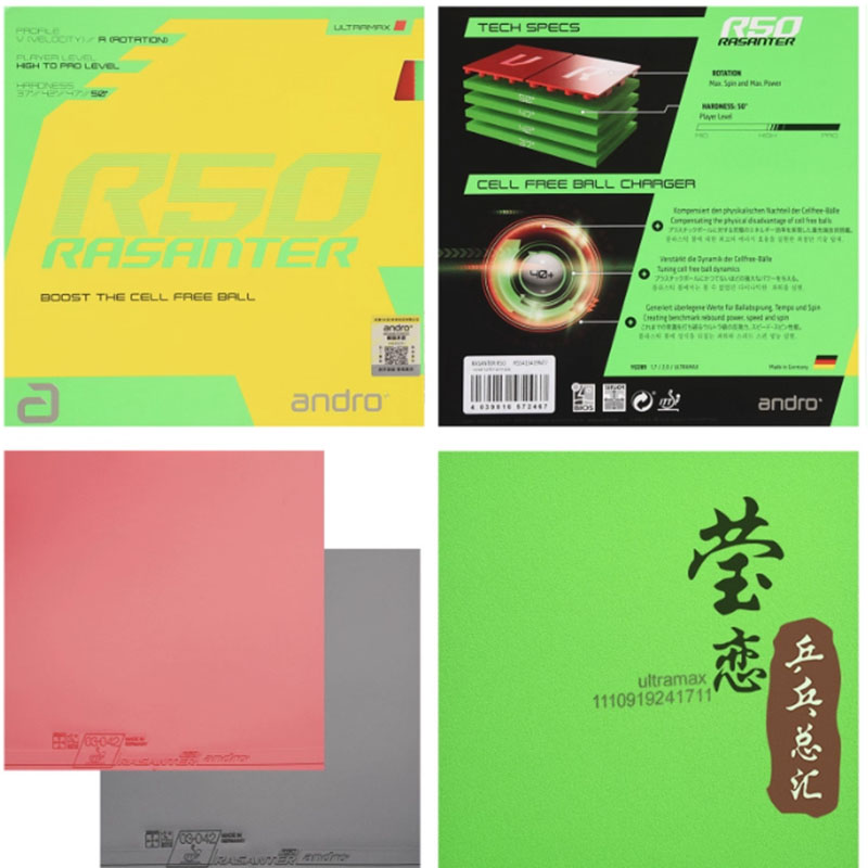 Andro Rasanter R45 47 50 C45 4 - đánh giá và giá Table Tennis Market