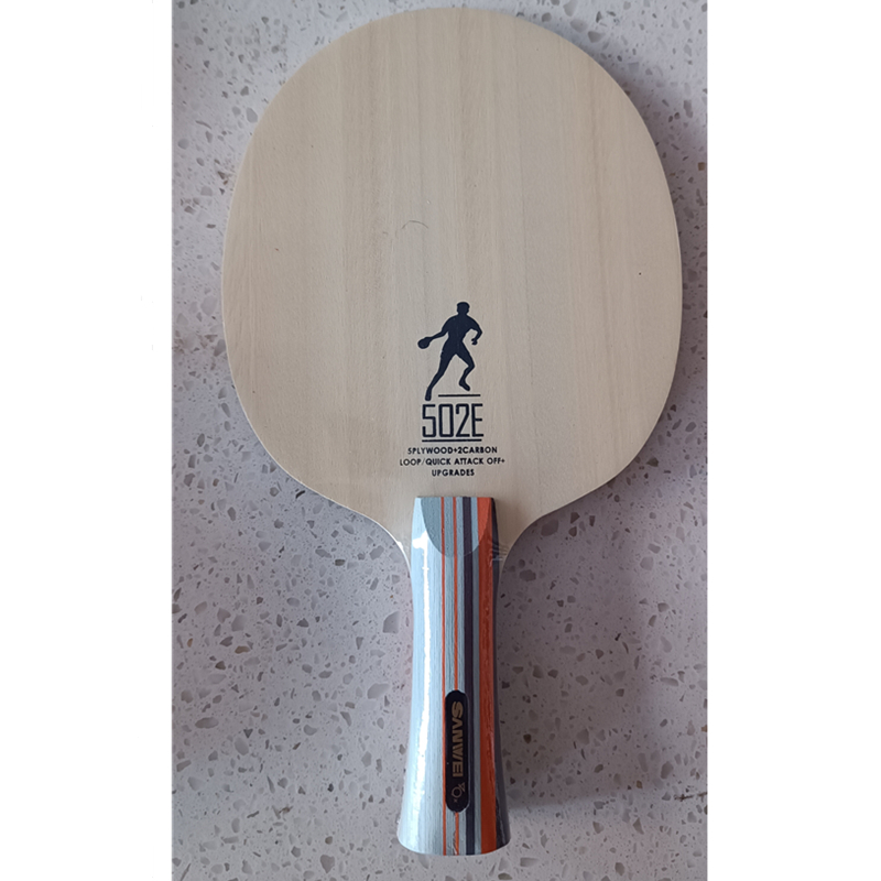 SANWEI CC 502E 5 Ply wood+2 Ca - đánh giá và giá Table Tennis Review