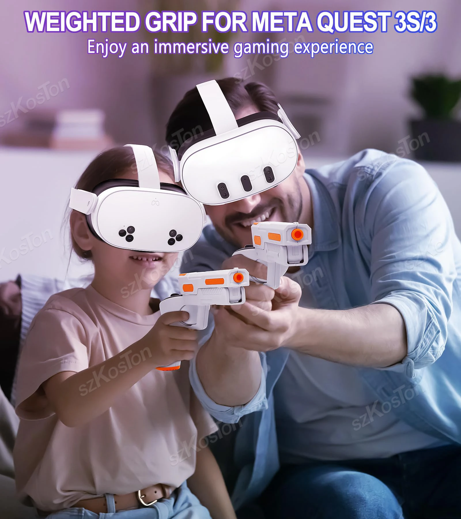 VR Gun Stock Grips for Meta Qu - đánh giá và giá Table Tennis Vr