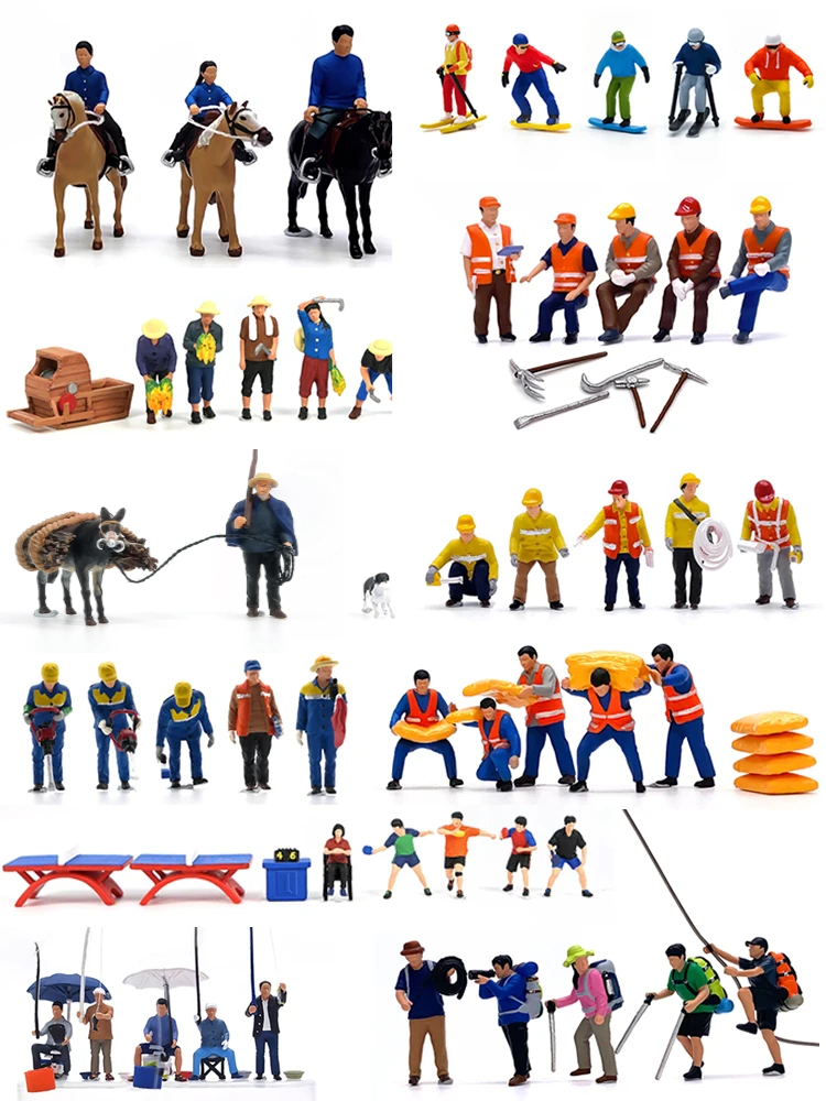 HO 1:87 Painted Figures HO Sca - đánh giá và giá Table Tennis Market