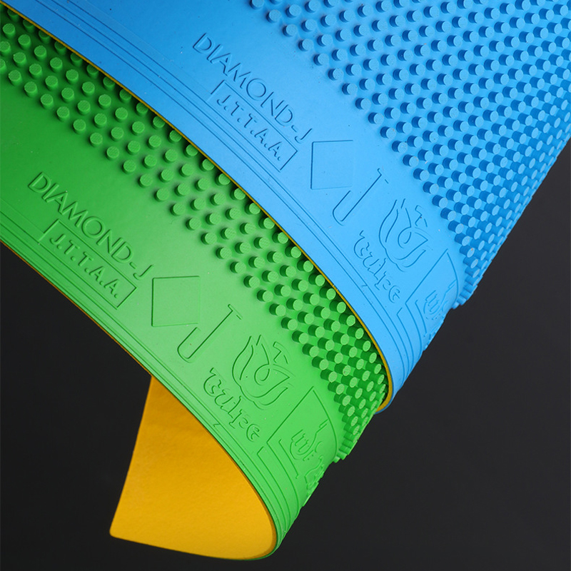 New TULPE Green Blue Red Table - đánh giá và giá Table Tennis Forehand Rubber