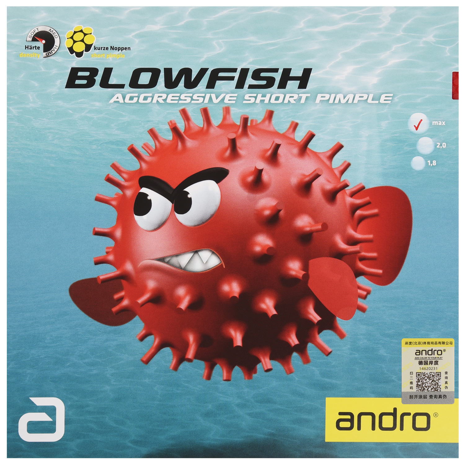 ANDRO BLOWFISH Table  tennis   - đánh giá và giá Table Tennis Association
